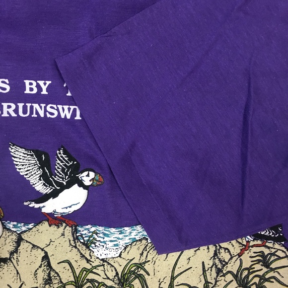 90s St Andrews By The Sea New Brunswick Puffin Tee - Picture 4 of 5